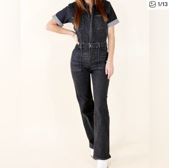 Judy Blue Pants - Judy Blue Denim Jumpsuit Size Medium